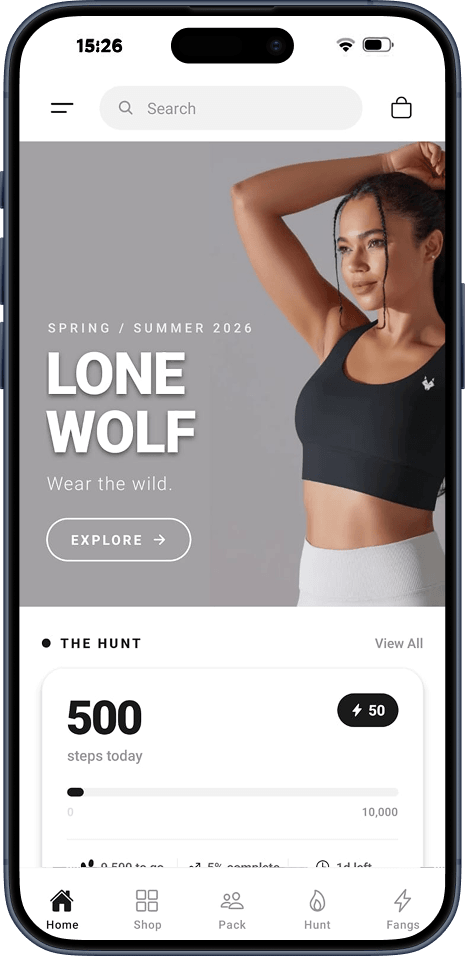 Mobile app screen